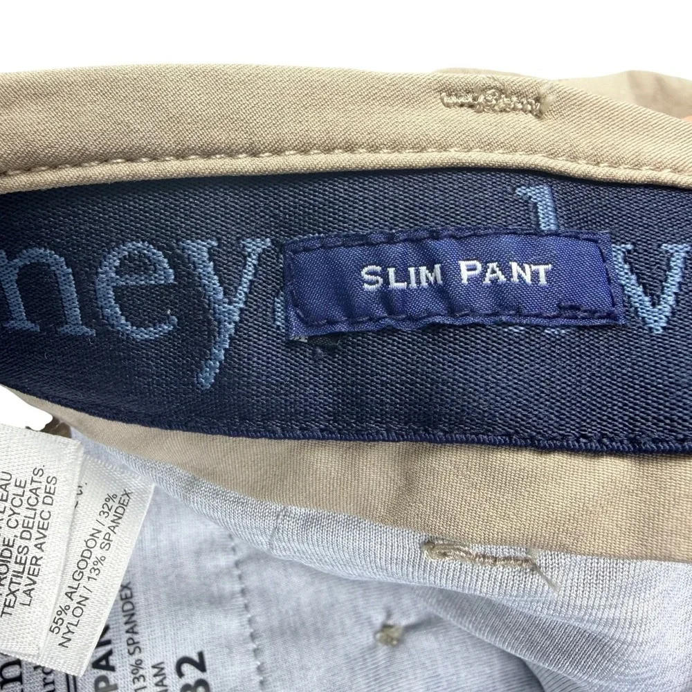 Vineyard Vines On The Go Pants Mens 28x32 Slim Fit‎ Performance Chino Khaki Tan
